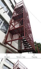 Eren Çelik Konstrüksiyon yangın merdiveni uygulaması - Mersin - Proje 41